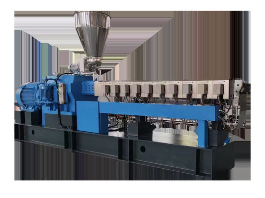Double Stage Extrusion Granulator High Output Two Screw Extruder Bio Plastic Recycling Granules Extruder Machine